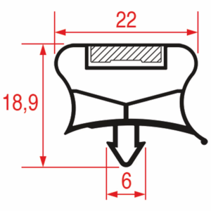 Gasket for refrigerators Italy Type 036