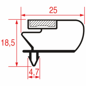 Gasket for refrigerators Italy Type 066
